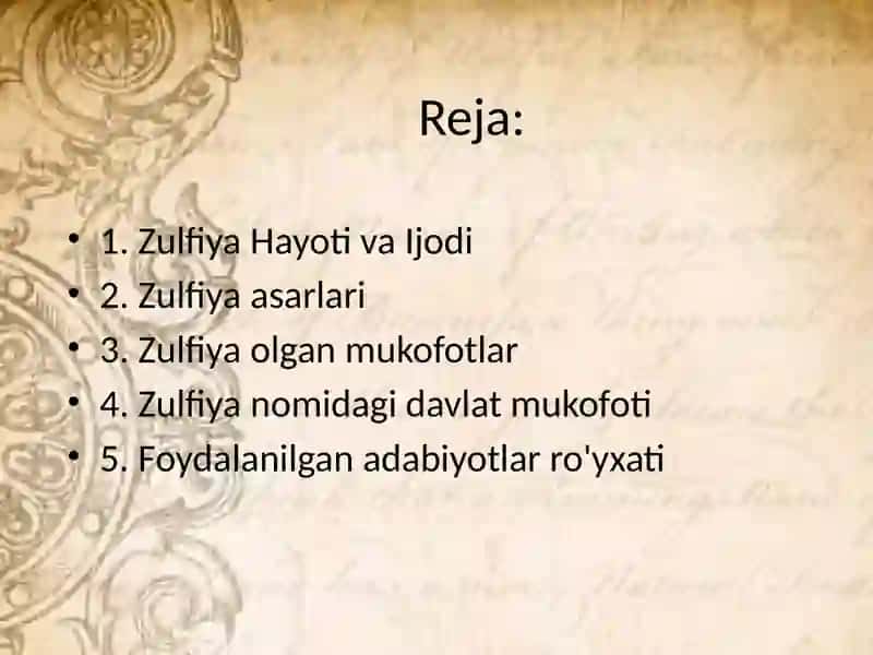 Zulfiya Hayoti va Ijodi 2