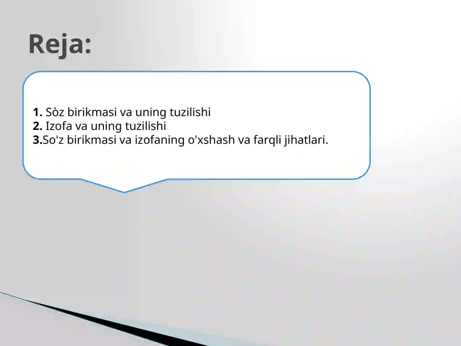 So'z birikmasi va izofa 2