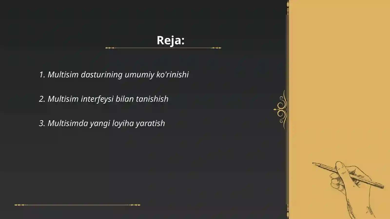Multisim loyihalash dasturi 2