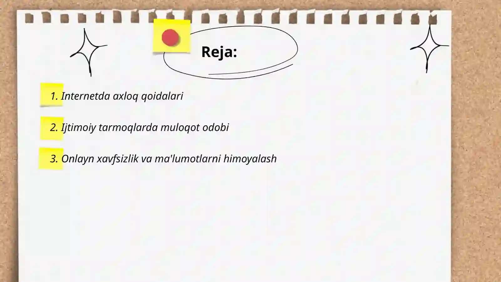Tarmoq odob-axloqi 2