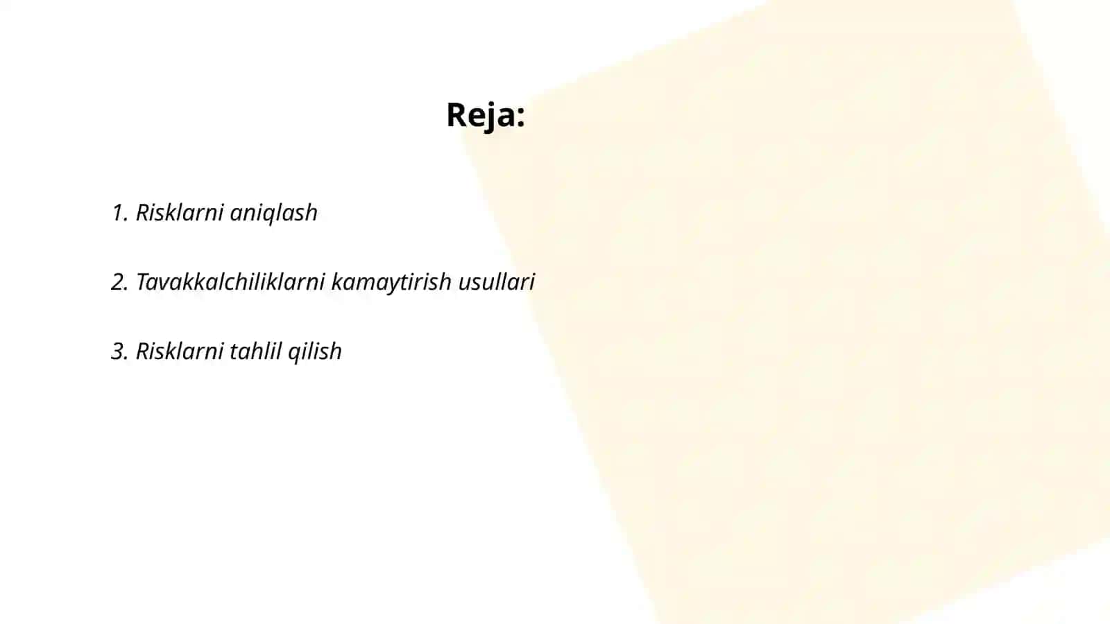 Riskni hejirlash 2