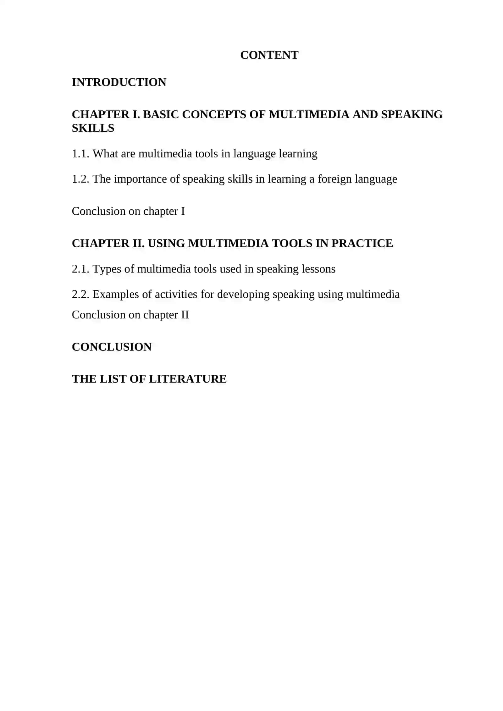 THE EFFECT OF MULTIMEDIA TOOLS ON THE INTEGRATION OF SPEAKING SKILLS 2