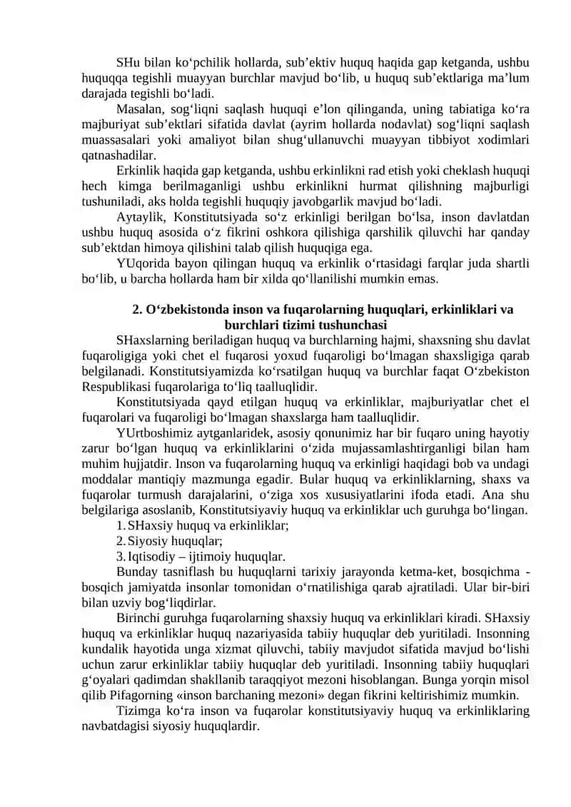 O‘zbekiston Respublikasi Konstitutsiyasi 2