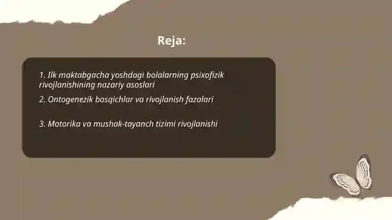 Ilk maktabgacha yoshdagi bolalarning psixofizik rivojlanishining nazariy asoslari 2