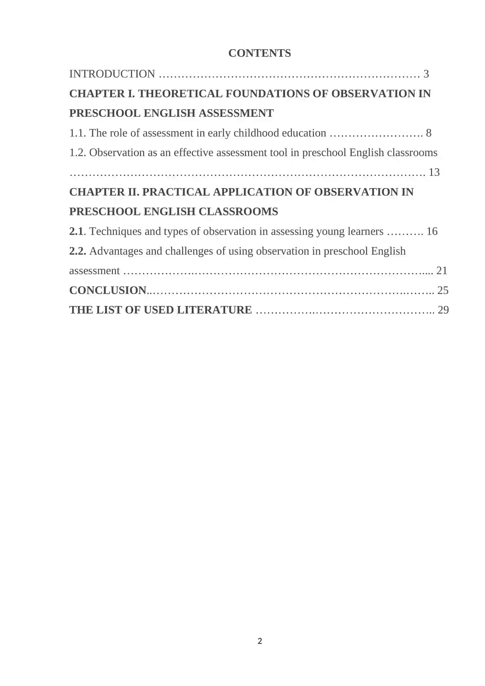 Observation as an Assessment Tool in Preschool English Classrooms 2