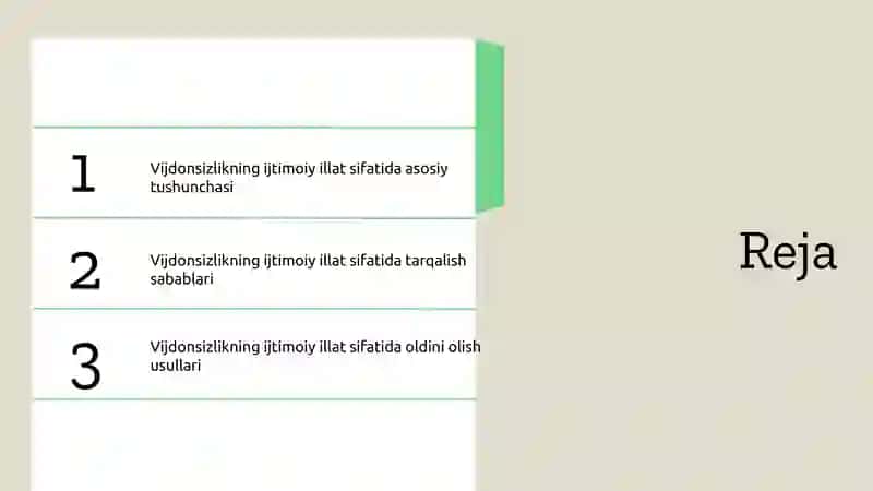 Vijdonsizlikning ijtimoiy illat sifatidan amoyon bo‘lishi 2