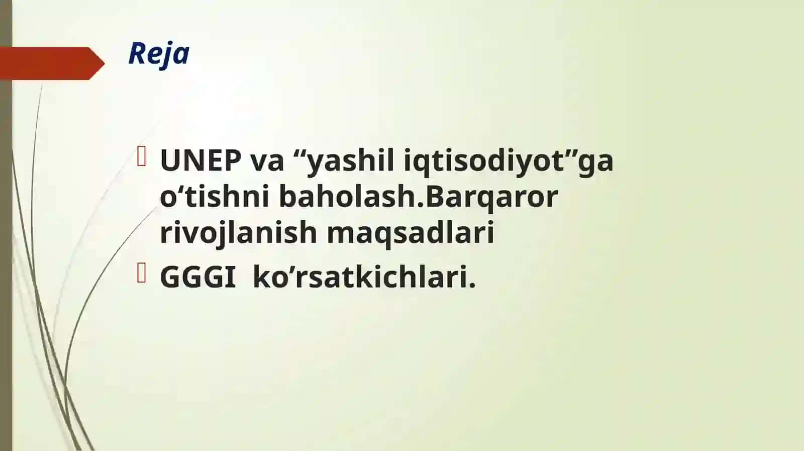 Yashil iqtisodiyotni baholash usullari 2
