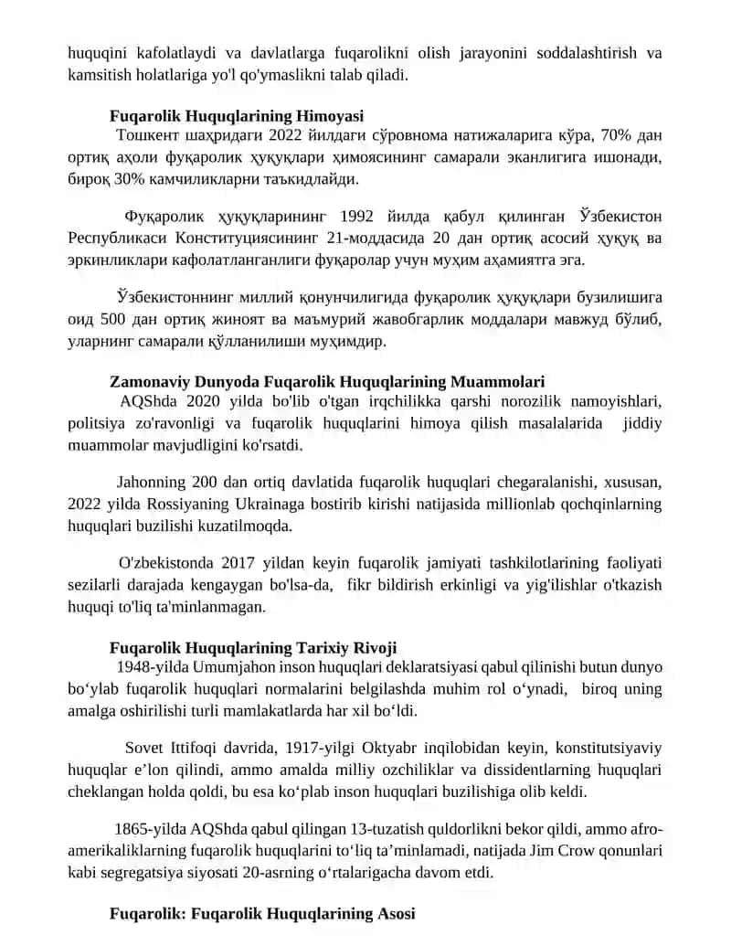 Fuqarolik Huquqlari va Demokratik Jamiyat 2