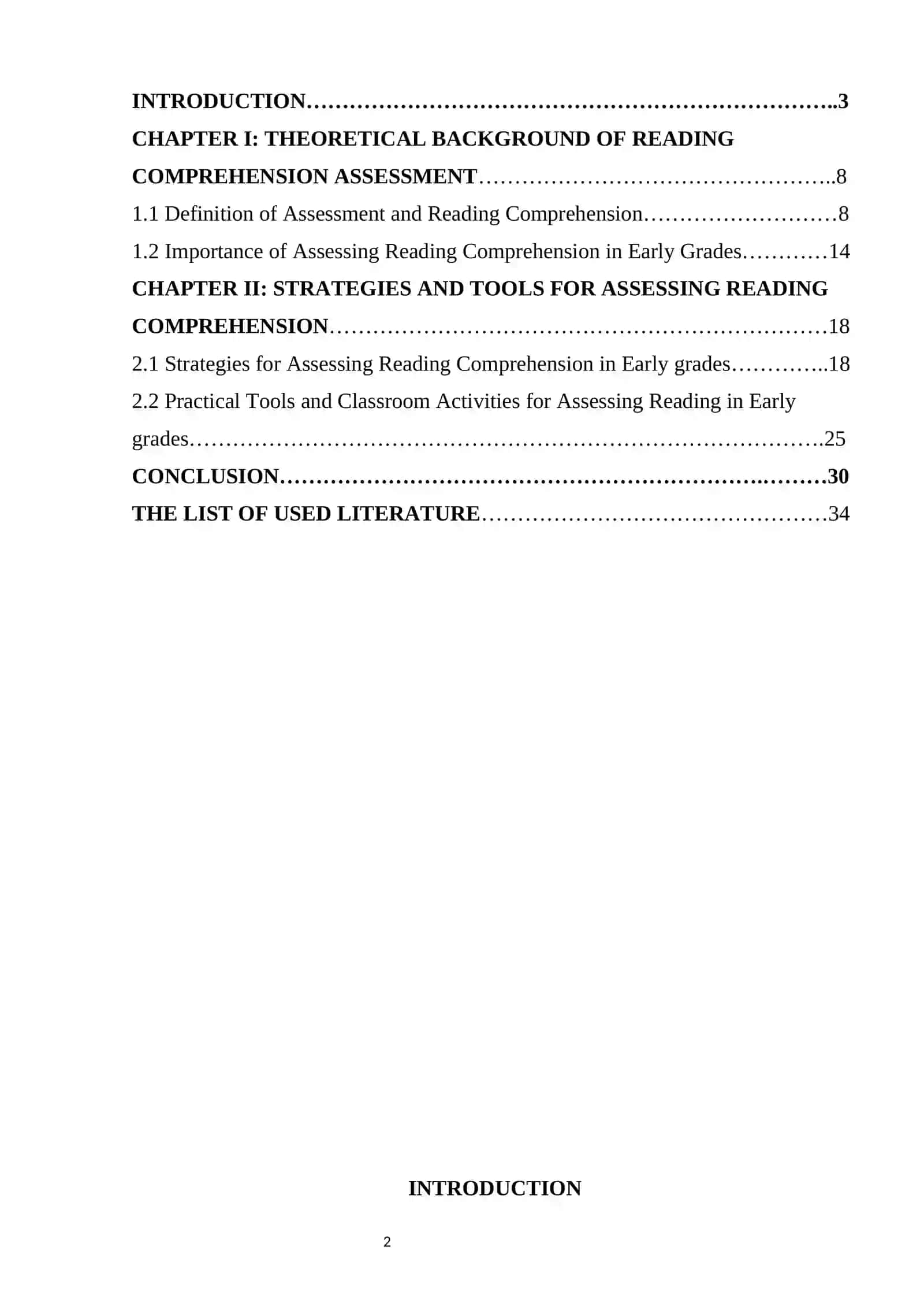 Assessing Reading Comprehension in Early Grades: Strategies and Tools 2
