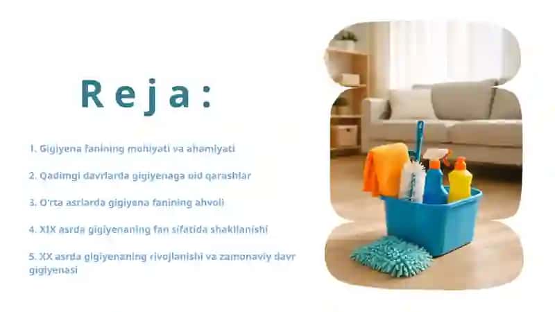 Gigiyena fanining mohiyati va ahamiyati 2