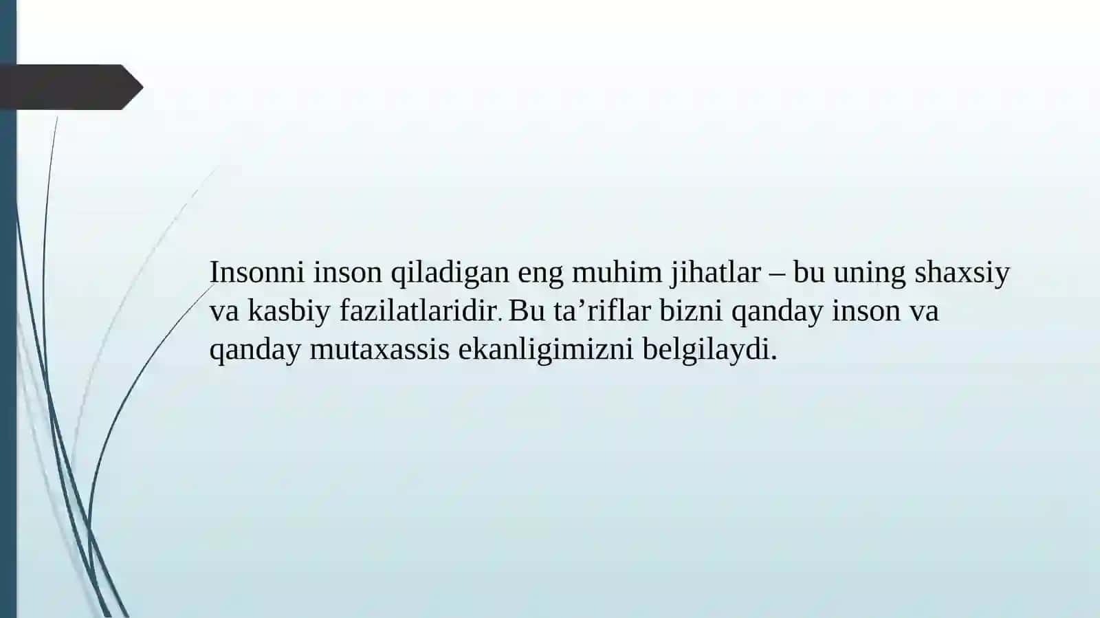 Shaxsiy fazilatlar va kasbiy fazilatlar 2