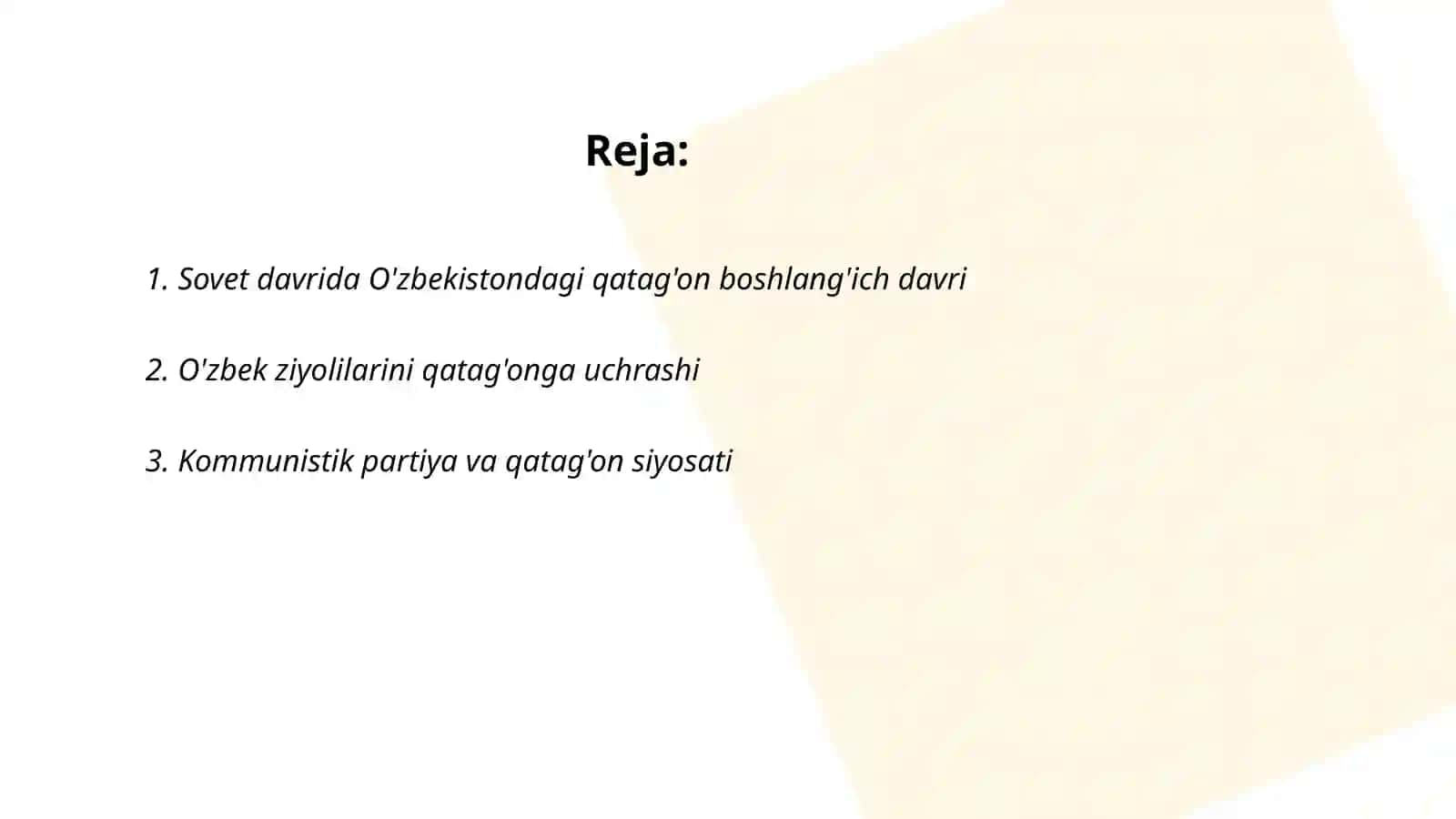 O'zbekistonda qatag'on siyosati 2