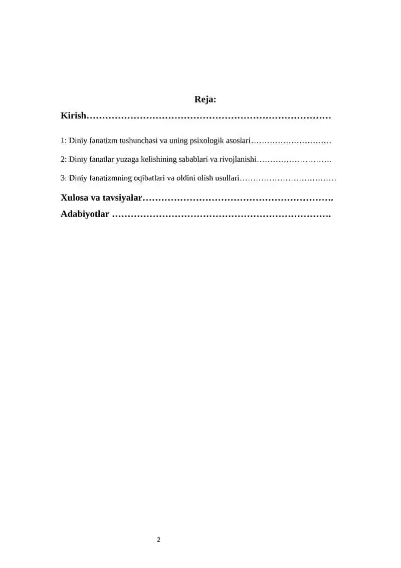 Diniy fanatizim va fanatlar yuzaga kelishining psixologik asoslari 2