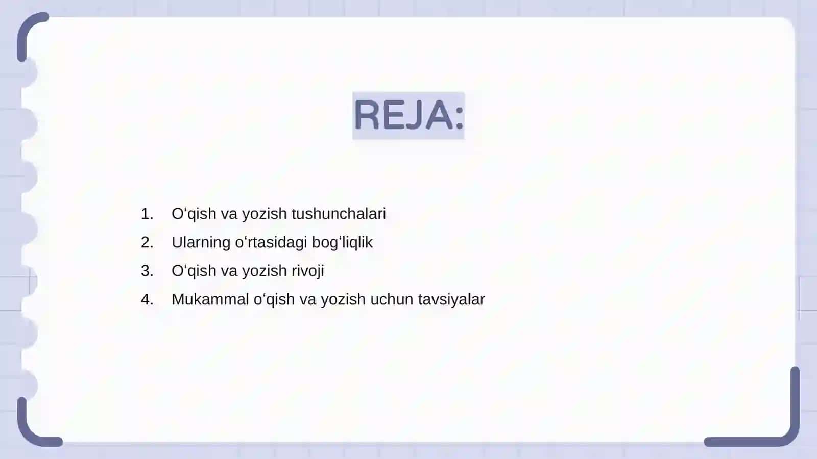 Oʻqish va yozish oʻrtasidagi bogʻliqlik 2