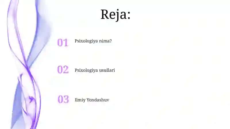 Psixologiya fani haqida tushuncha va uning ilmiy taqdimot metodlari 2