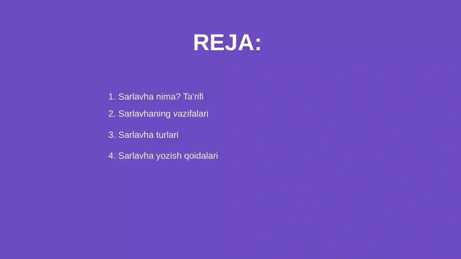 Sarlavha tushunchasi va vazifasi 2
