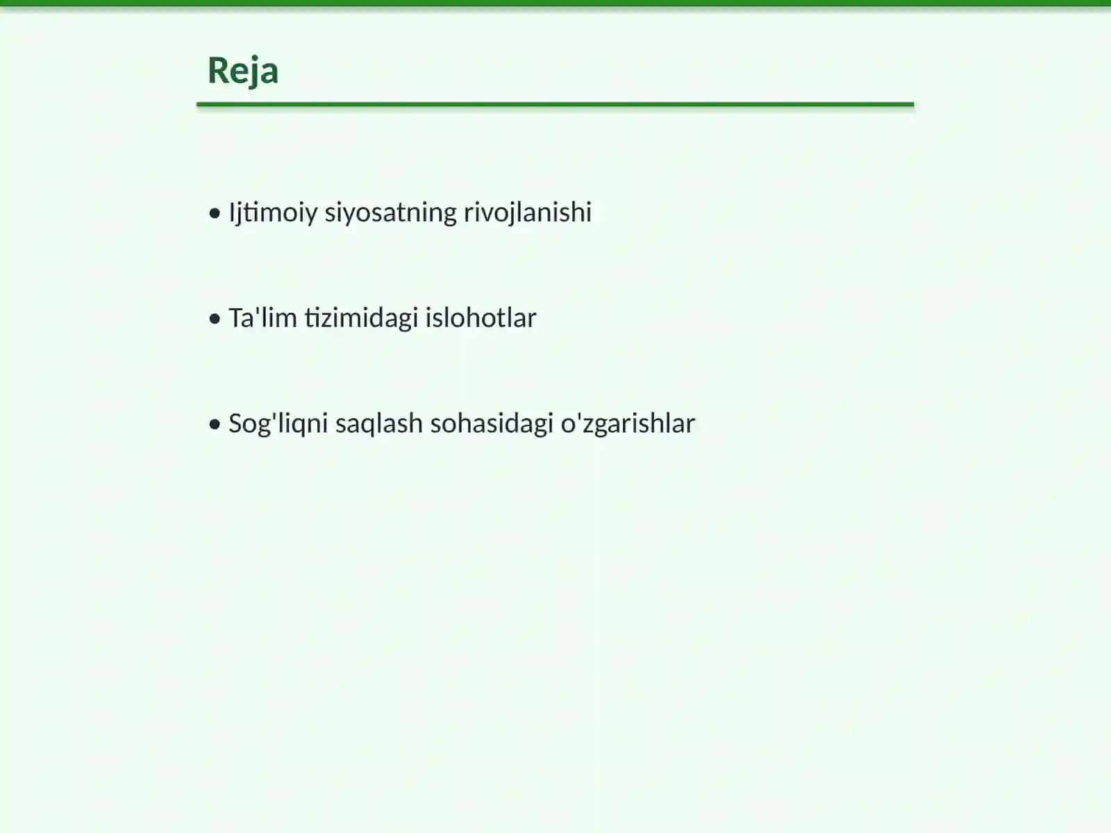 Ijtimoiy Siyosatning Rivojlanishi 2
