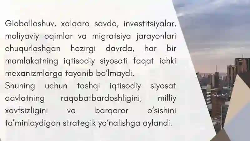 IQTISODIY SIYOSAT FANINING TASHQI JIHATLARI 2