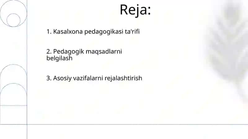 Gospital pedagogika tushunchasi maqsad va vazifalari 2