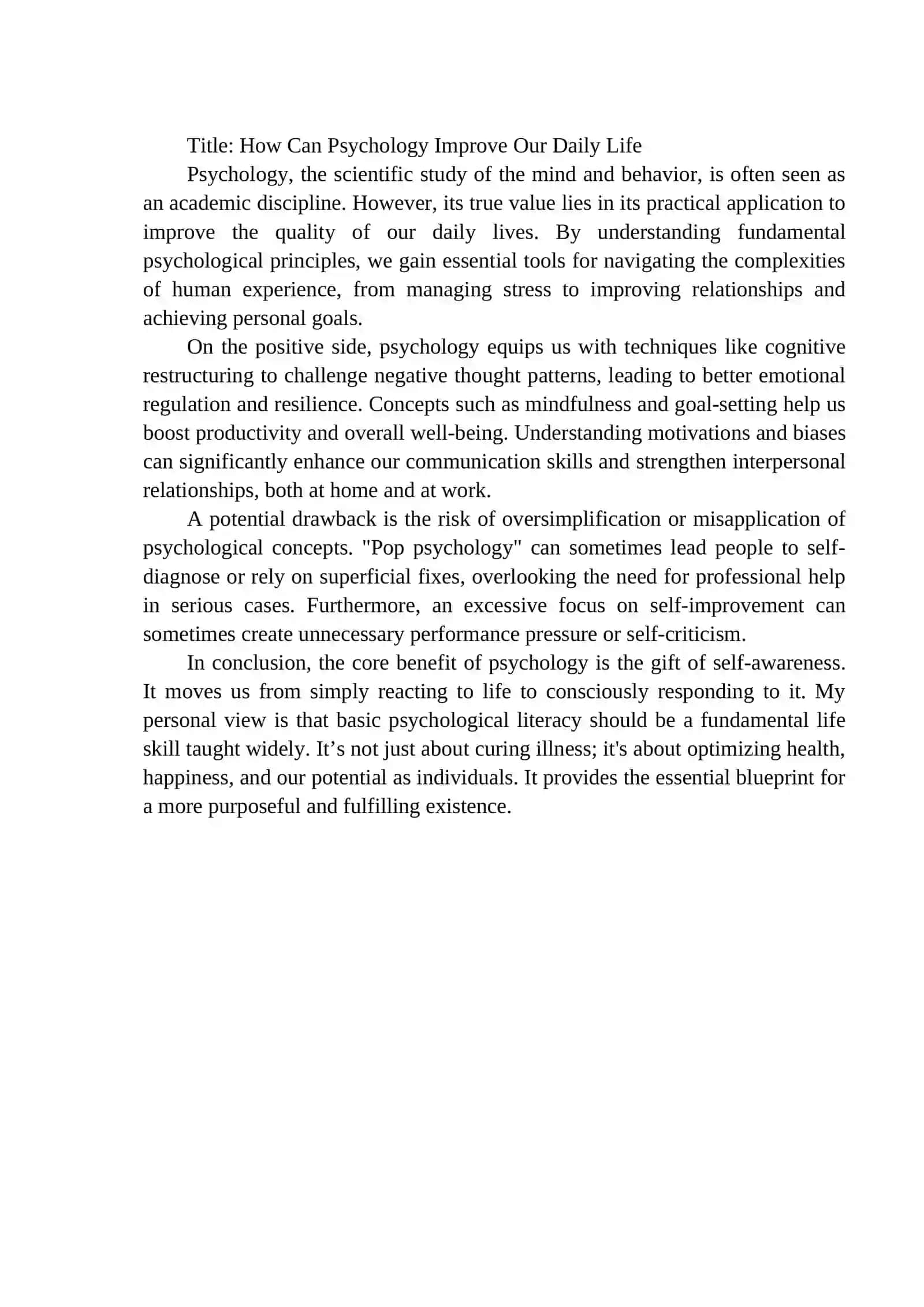 How Can Psychology Improve Our Daily Life 2