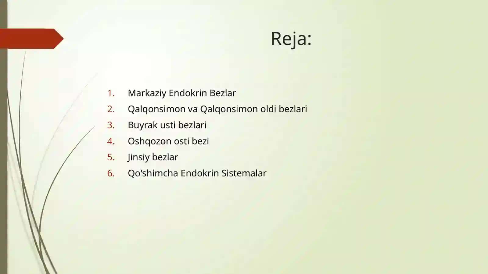 Qalqonsimon, qalqonsimon oldi, buyrakusti, oshqozon osti va jinsiy bezlar fiziologiyasi 2
