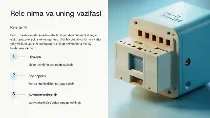 Releli Apparatlar: Elektr Boshqaruvining Asosi 2