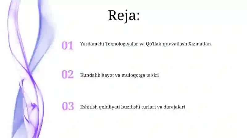 Eshitish qobiliyati buzilishi turlari va darajalari 2