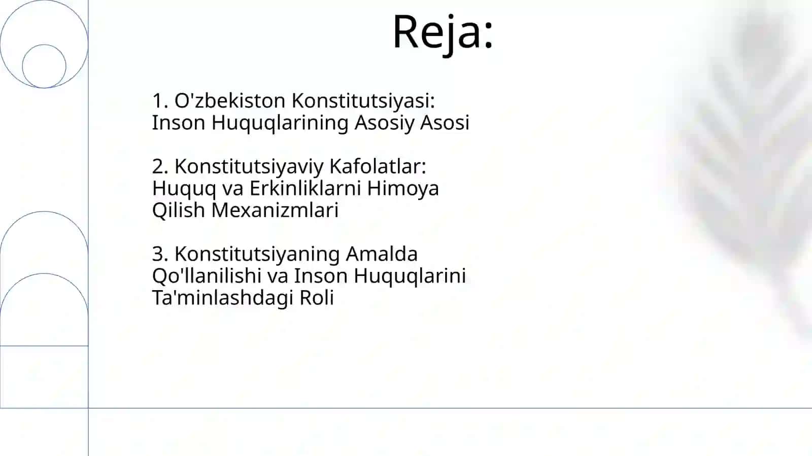 O'zbekiston Respublikasi Konstitutsiyasi Inson Huquqlarining Asosi 2