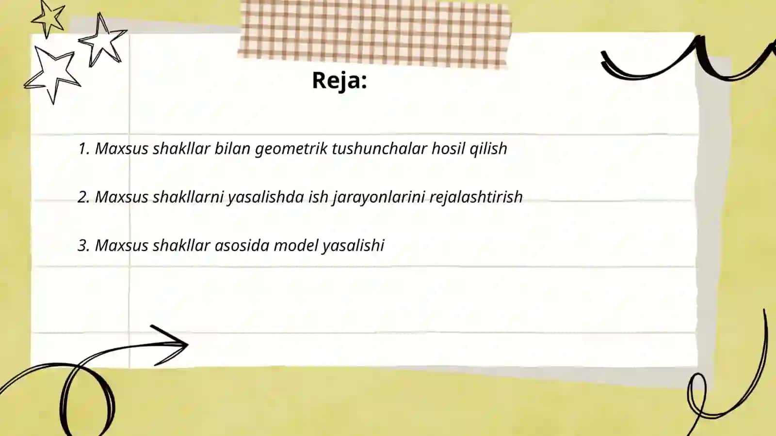 Maxsus shakllar toʻplamidan foydalanib narsalarni hosil qilishga oʻrgatish metodlari 2