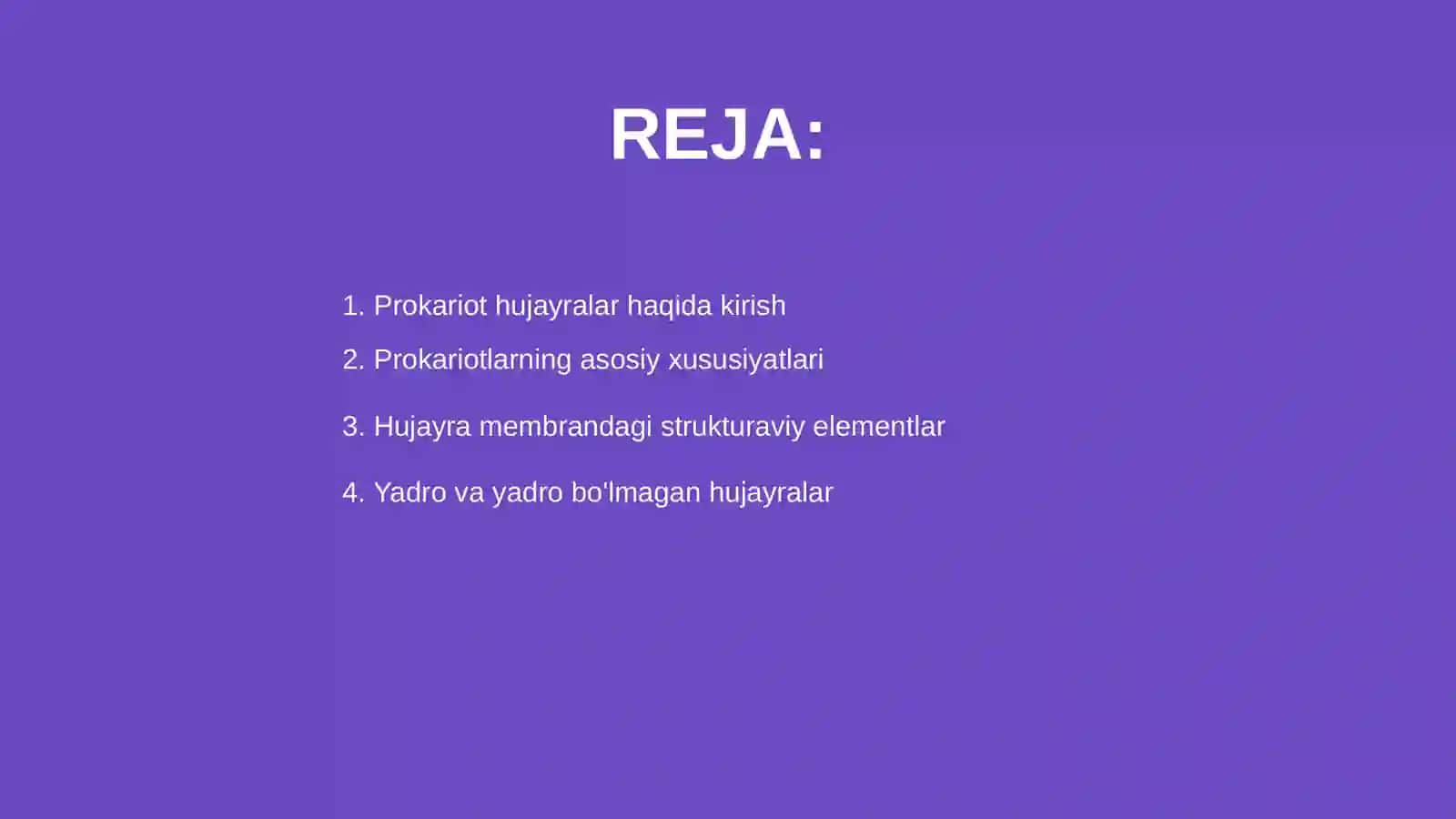 Prokariot hujayra mavzusida 2