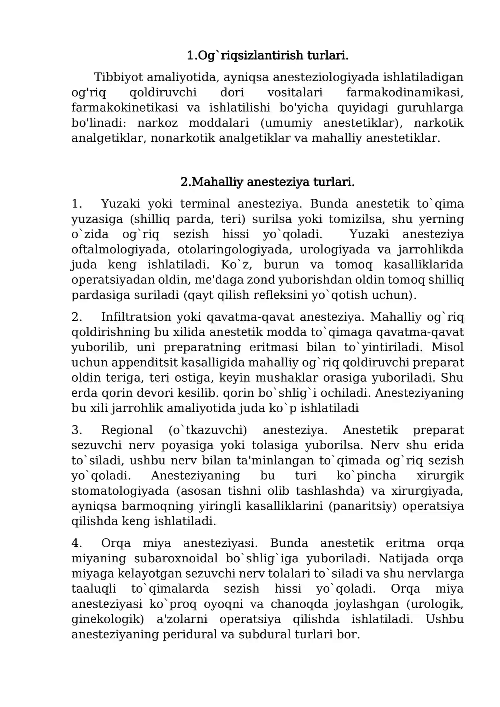 Og`riq va og`riqsizlantirish haqida tushuncha 2