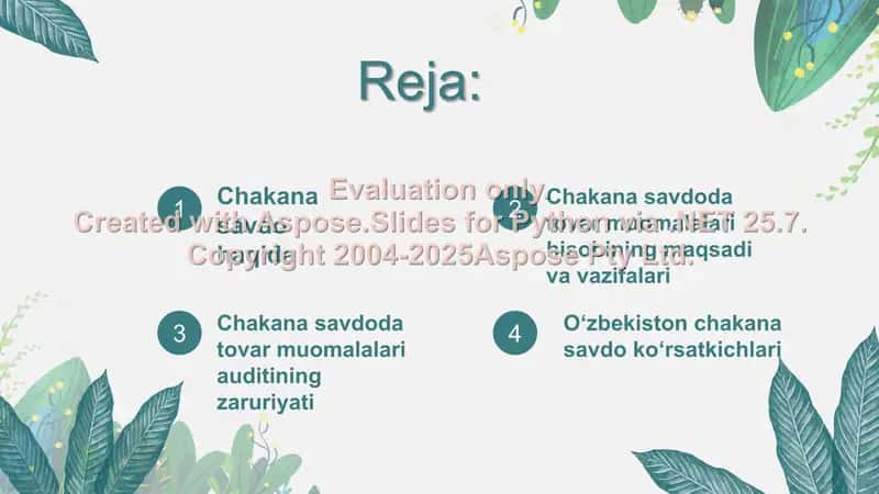 Chakana savdo va uning hususiyatlari 2