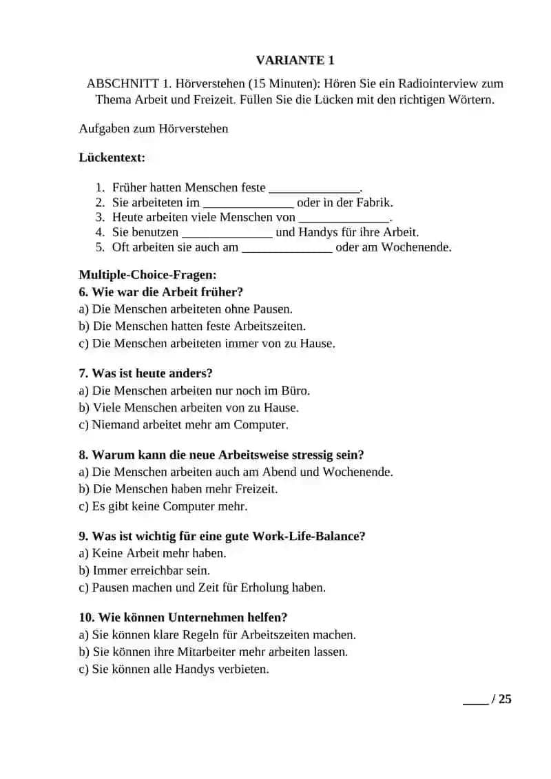Abschlussprüfung für Schüler der 11. Klasse allgemeinbildender Schulen im Schuljahr 2024–2025 2