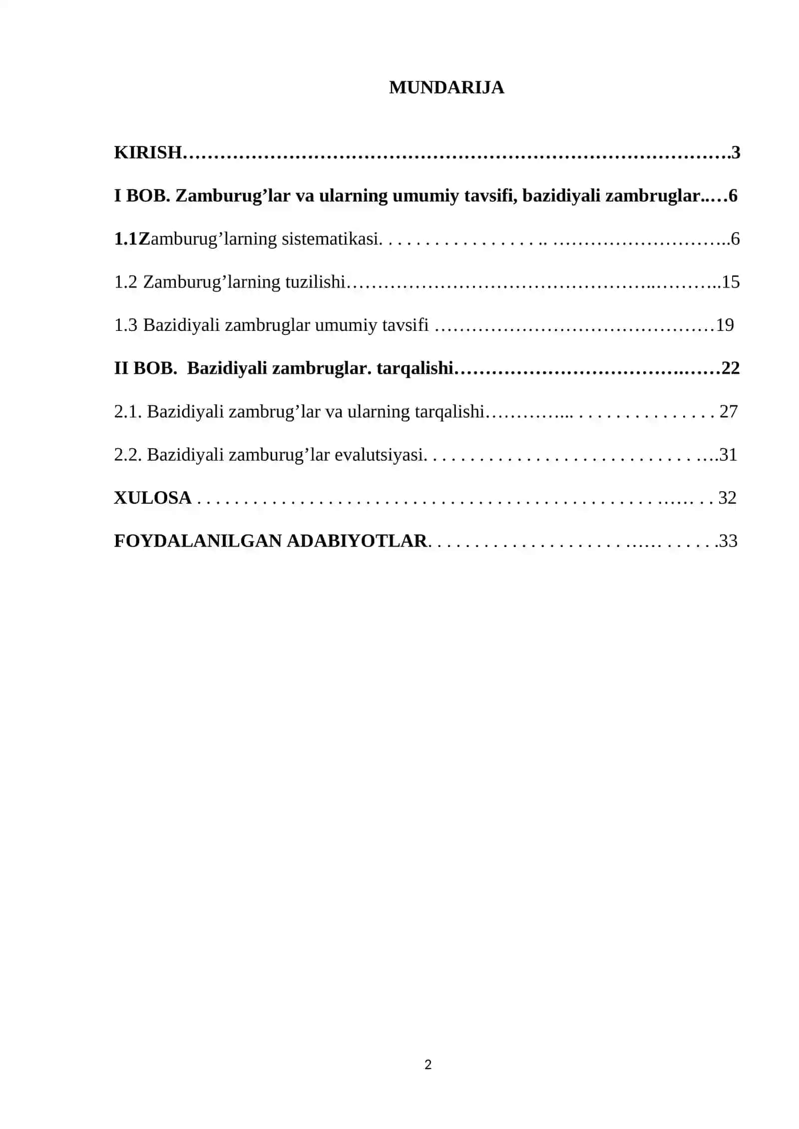 Bazidiyali zambrugʻlar. Ularning umumiy tavsifi 2