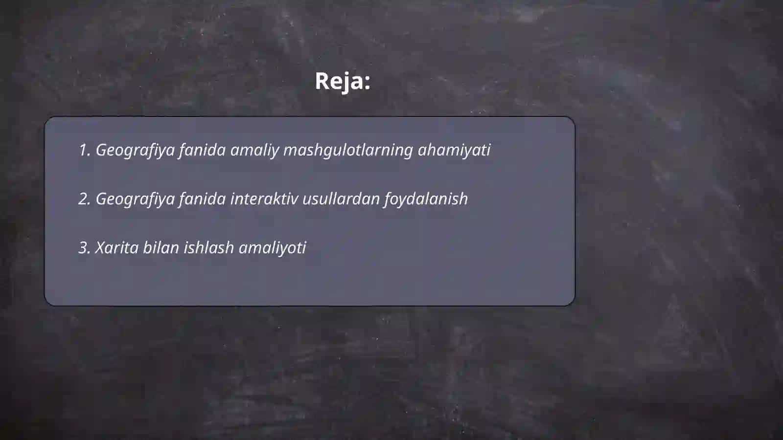 Geografiya fanidan amaliy mashgulotlardan foydalanish metodikasi 2