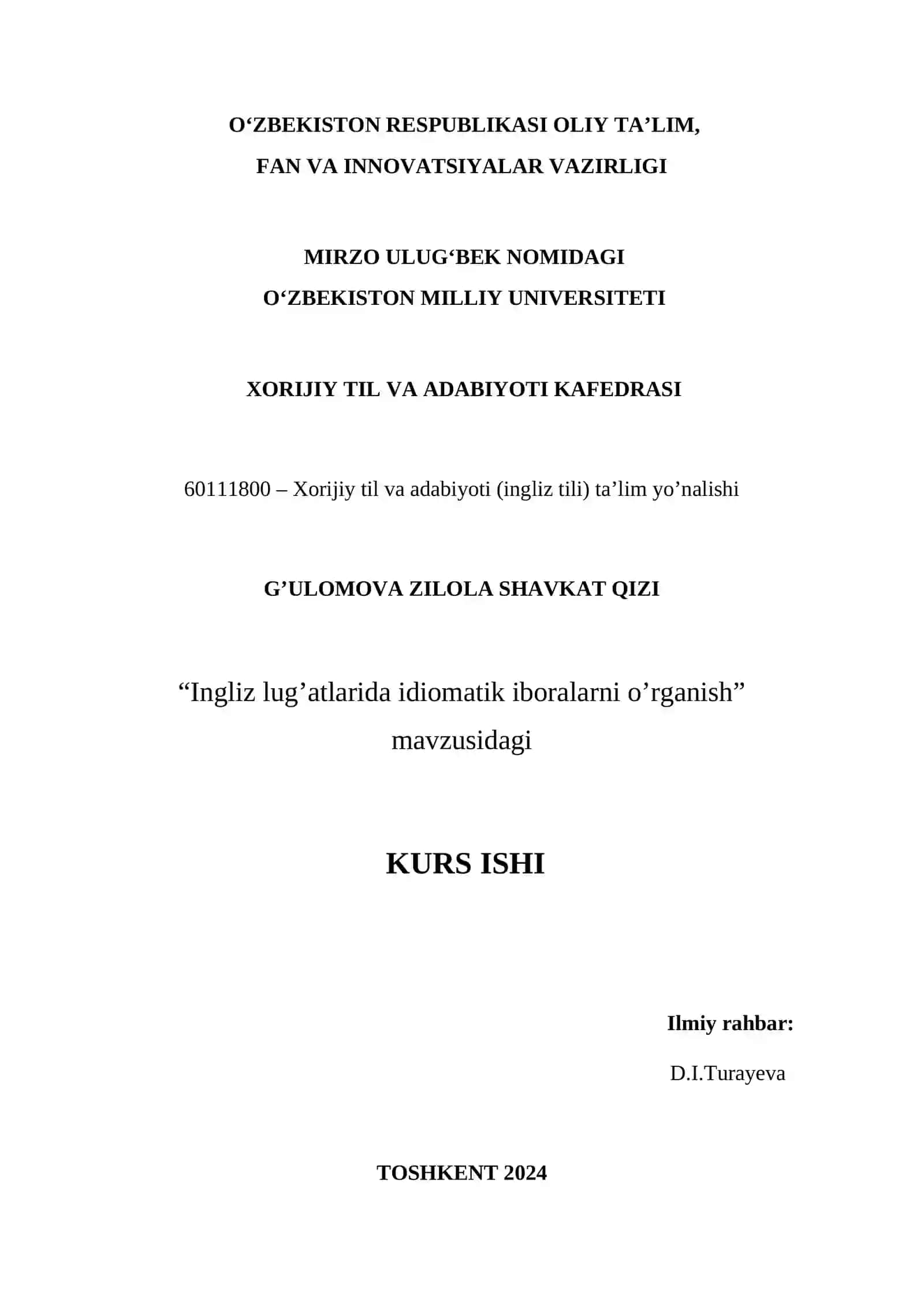 Ingliz lug’atlarida idiomatik iboralarni o’rganish 2