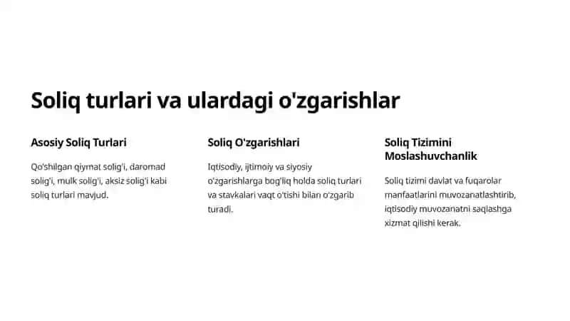 Soliq tizimining asoslari 2