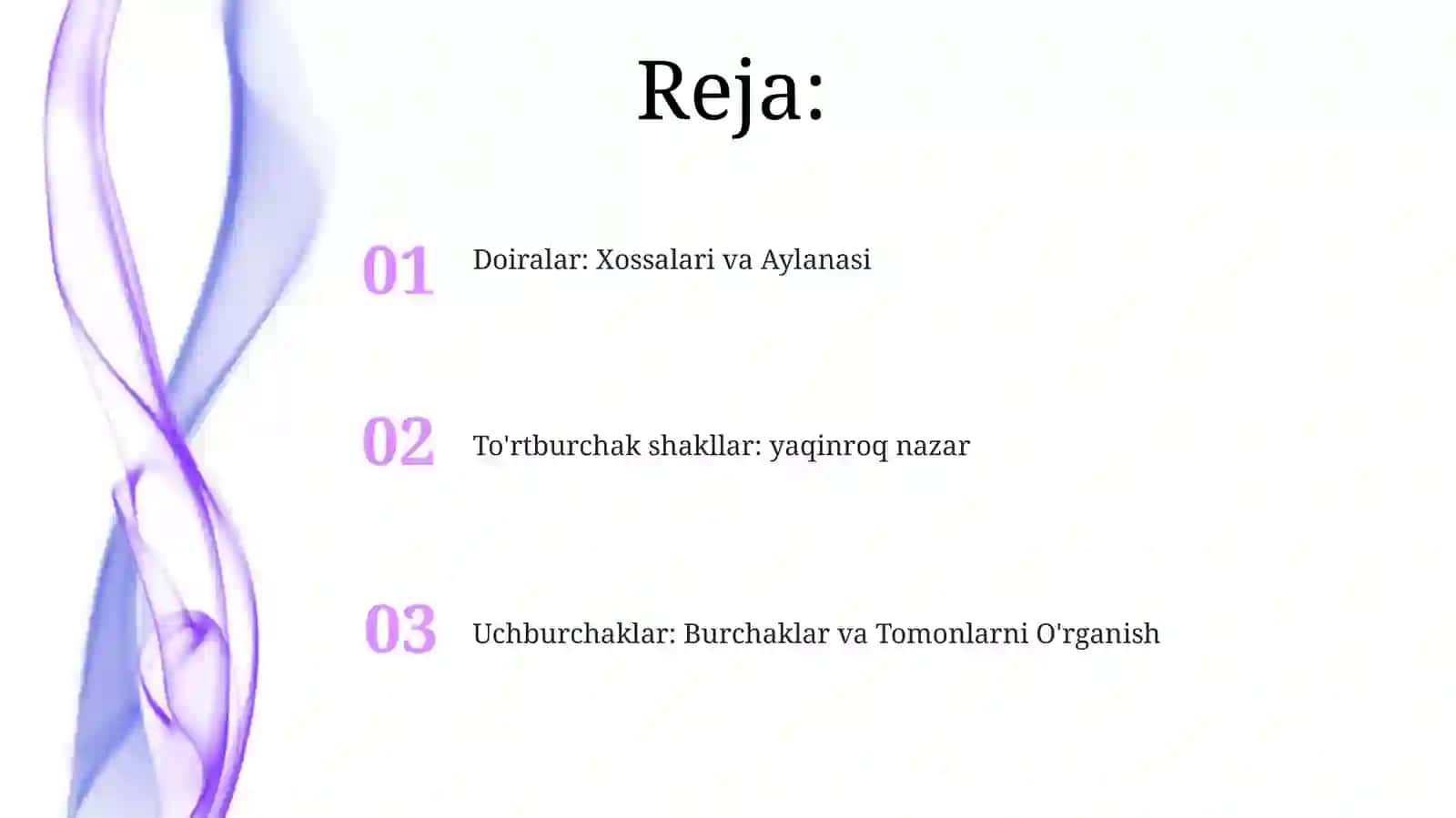 Uchburchak xossalari 2