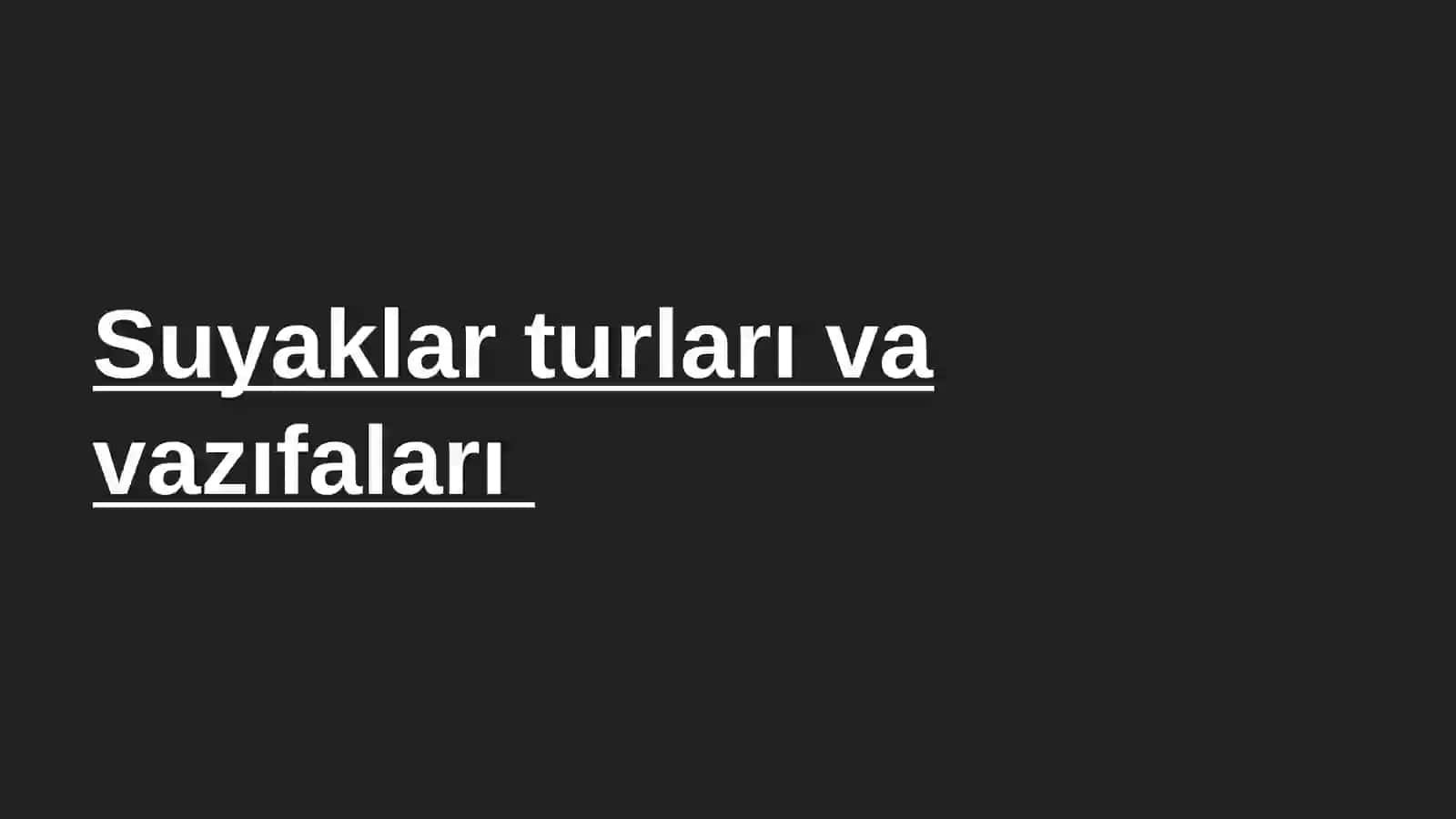 Suyaklar turları va tuzılıshı 2