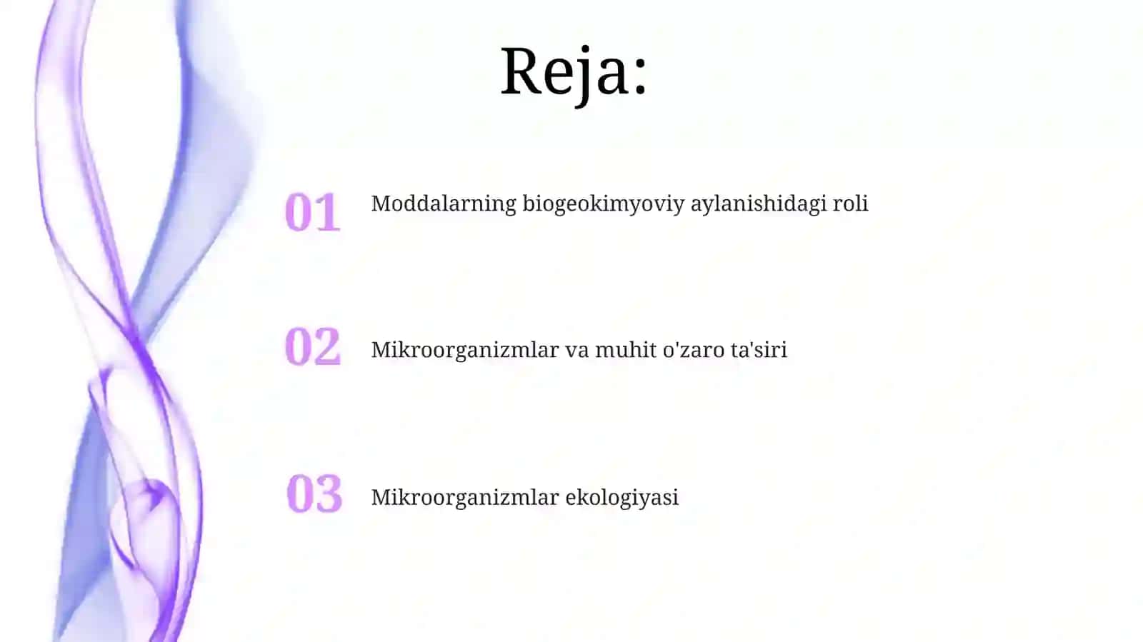 Mikroorganizmlarnig ekologiyasi va tabiatda moddalar almashinuvidagi roli 2