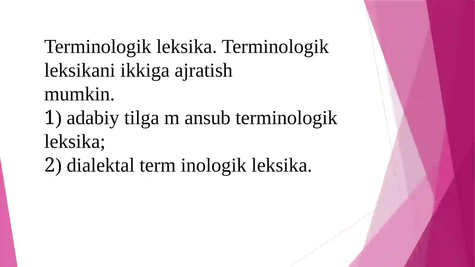 Terminologik leksika 2