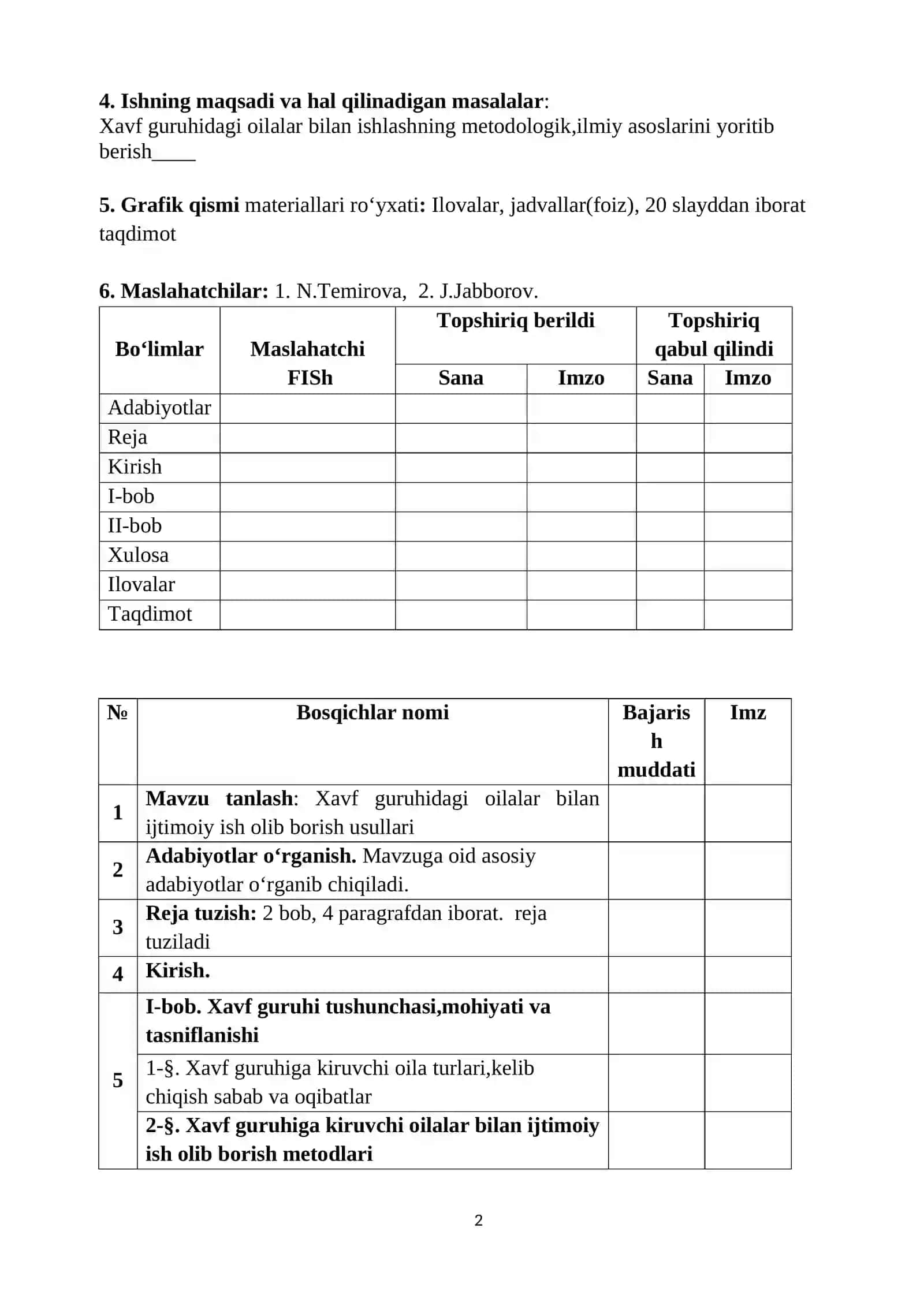 XAVF GURUHIDAGI OILALAR BILAN IJTIMOIY ISH OLIB BORISH USULLARI 2