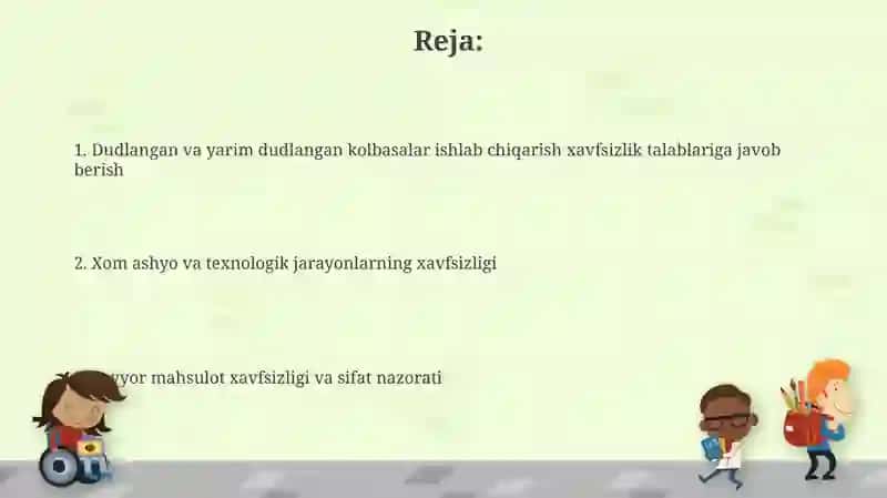 Dudlangan va yarim dudlangan kolbasalar ishlab chiqarishni xavfsizlik talablariga javob berish 2