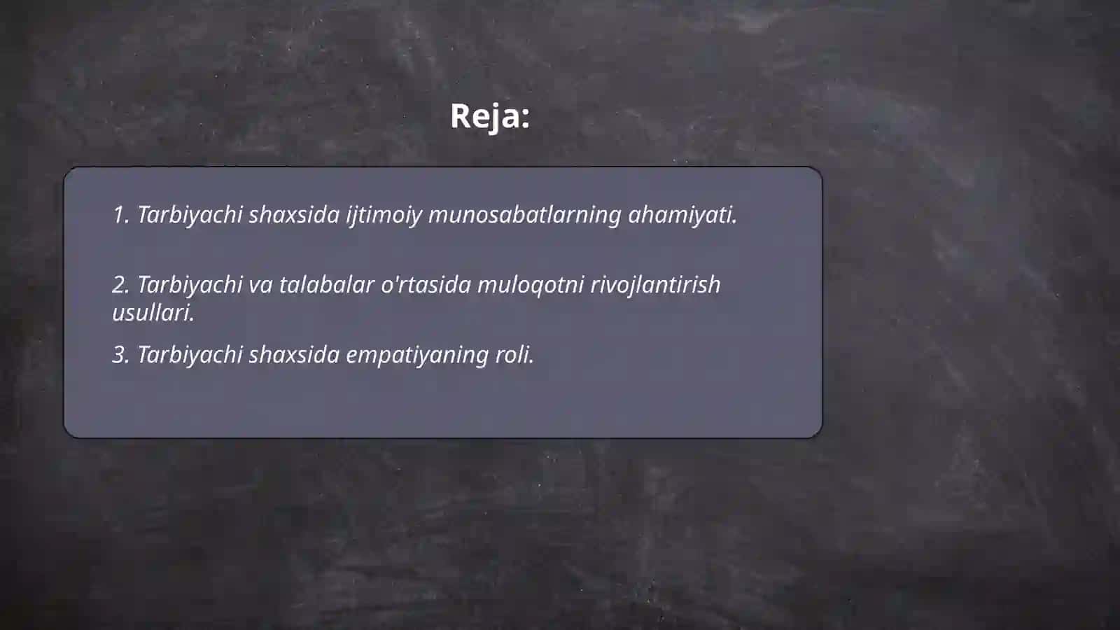 Tarbiyachi shaxsida ijtimoiy munosabatlar 2