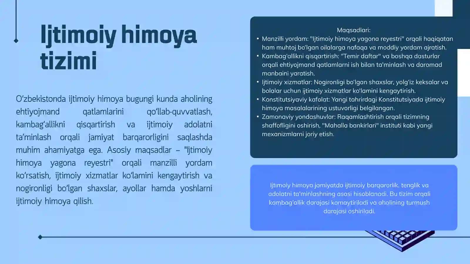 Ijtimoiy himoyaga muhtoj oilalarni moliyaviy qo’llab quvvatlash masalalari 2