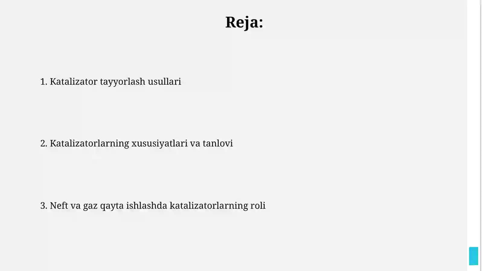 Neft va gazni qayta ishlashda qoʻllaniladigan katalizatorning tayyorlash usuli 2