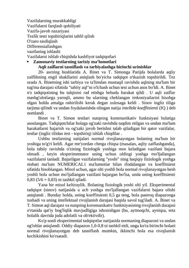 Aqli zaiflarni tasniflash va tarbiyalashga birinchi urinishlar 2
