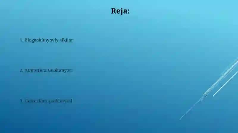 Atmosfera gidrosfera va biosfera geokimyosi 2