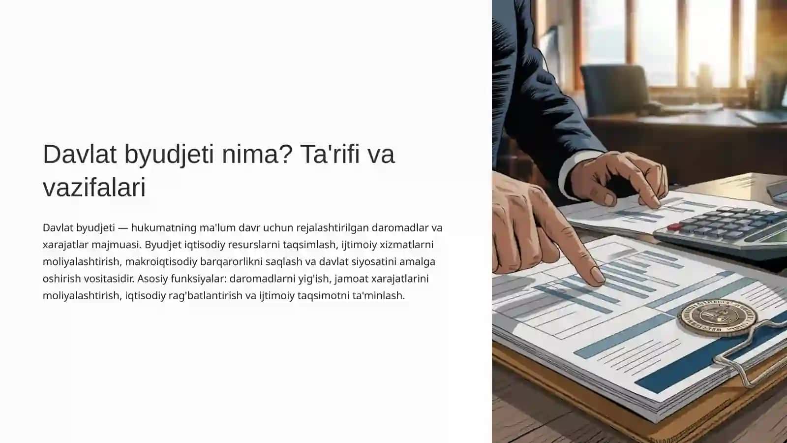 Davlat Byudjeti Asosiy Tushunchalar va Ahamiyati 2