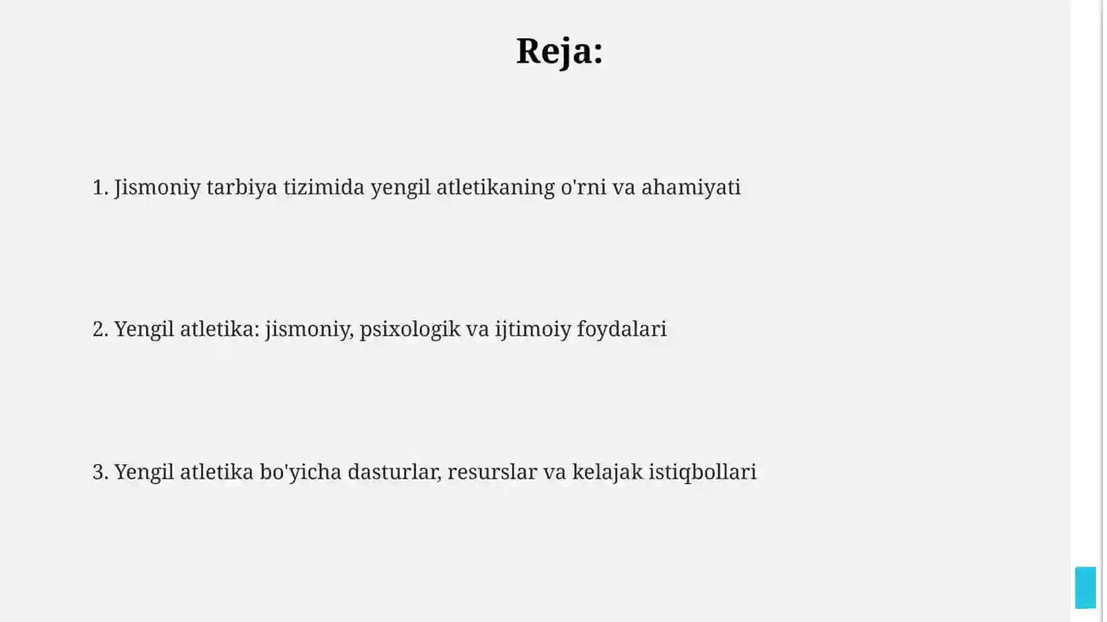 Jismoniy tarbiya tizimida yengil atletikaning oʻrni va ahamyati 2